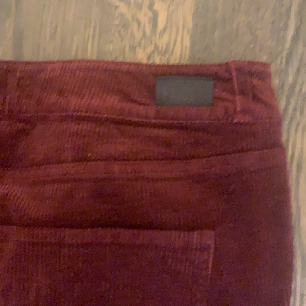 NWT Paige burgundy cords